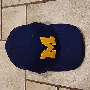 Nike dri fit fitted Michigan hat MD LG